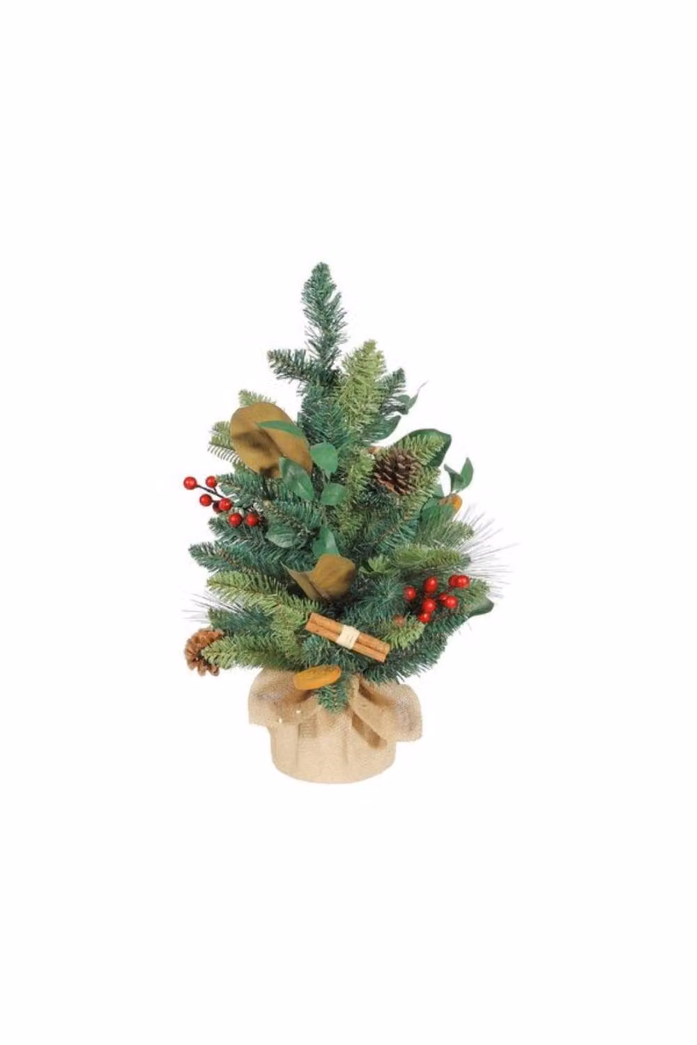 KDMD Luxury Green Tabletop Christmas Tree with Orange, Cinnamon and Cones, Height: 60 cm – 2