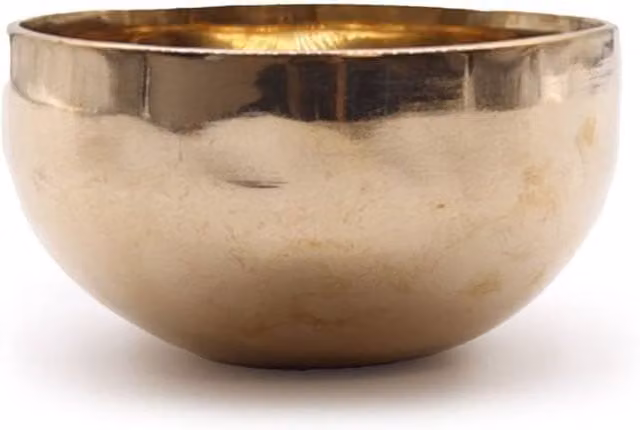 KDMD Handmade Gold Bell-Metal Singing Bowl, Diameter: 13 cm