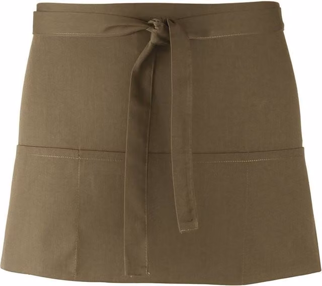 Premier Women's 3 Pocket Poly Cotton Workwear Apron in Grey – 1
