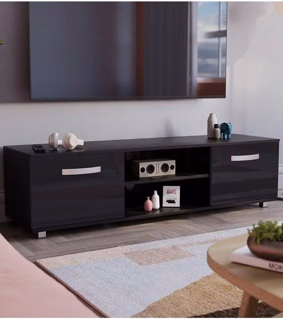 Vida Designs Cosmo 2 Door TV Unit in Black