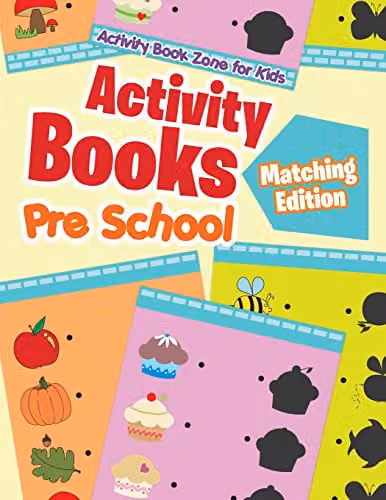 Activity Book Zone for Kids Matching Edition Multicolour Paper Activity Book, W: 27.94 cm, H: 21.59 cm