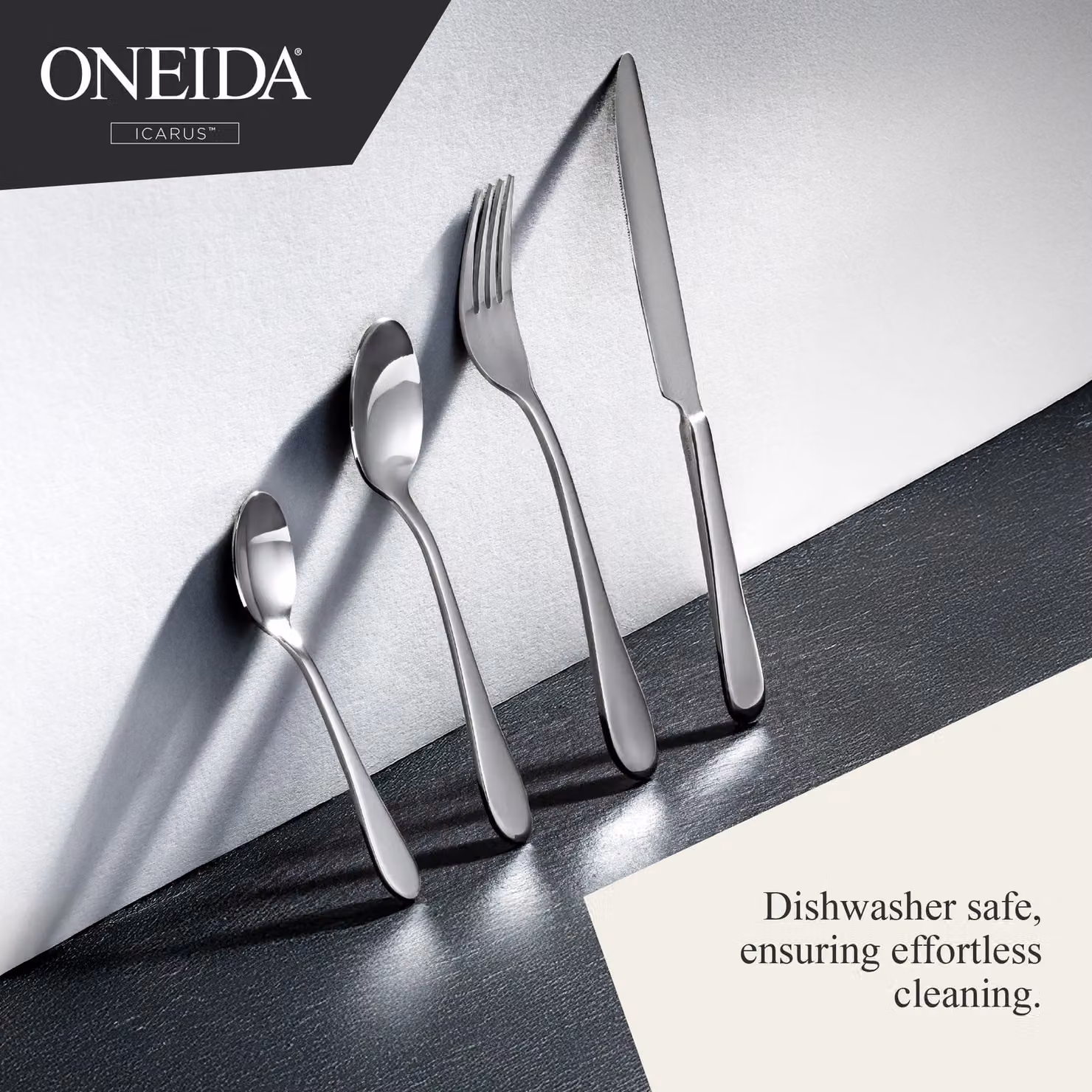 Oneida Icarus 16 Piece Stainless Steel Cutlery Set in Silver – 4