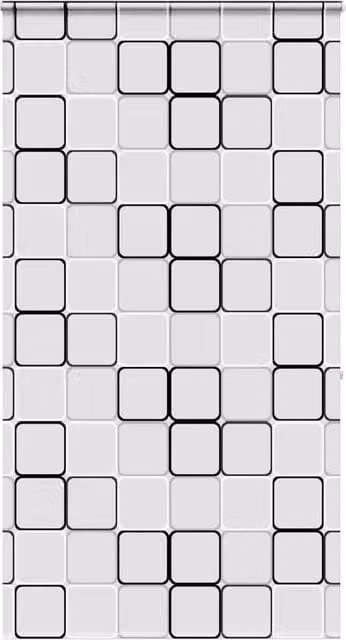 Berkfield Home Black Opaque Shower Roller Blind with Cassette, W: 130 cm, H: 240 cm