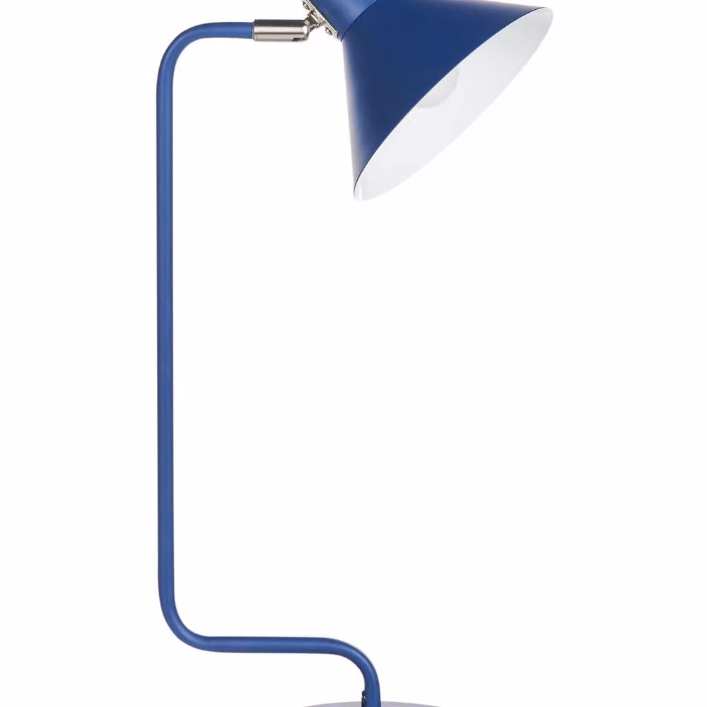 Wyld and Coco Blue Metal Adjustable Cone Shade Desk Lamp, Height: 51 cm – 2