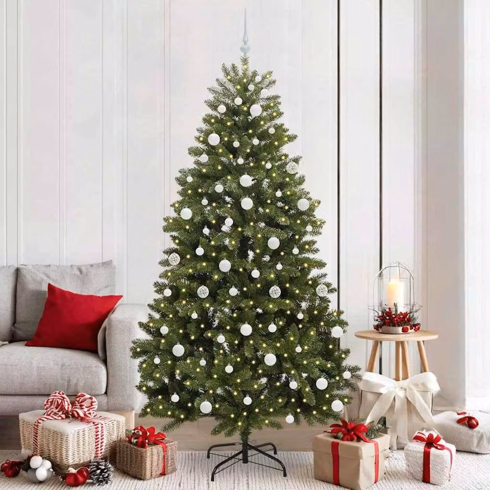 Berkfield Home Elegant Green Artificial Christmas Tree with Stand, Height: 210 cm – 2