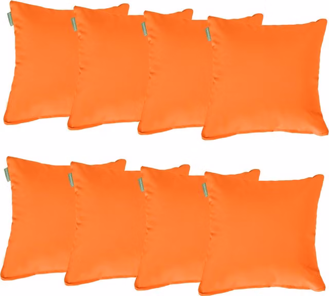 Gardenista Orange Square Outdoor Scatter Cushions, Pack of 8