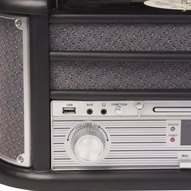 Denver DAB-18 Vintage Styled Wireless DAB+ FM Radio with Bluetooth - Grey