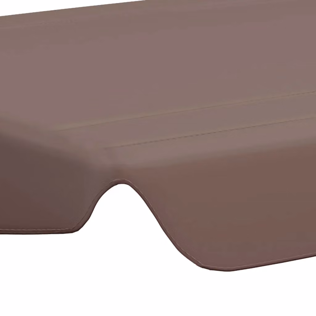 Berkfield Home Replacement PVC-Coated Garden Swing Canopy in Brown, W: 150 cm, D: 105 cm, H: 70 cm – 3