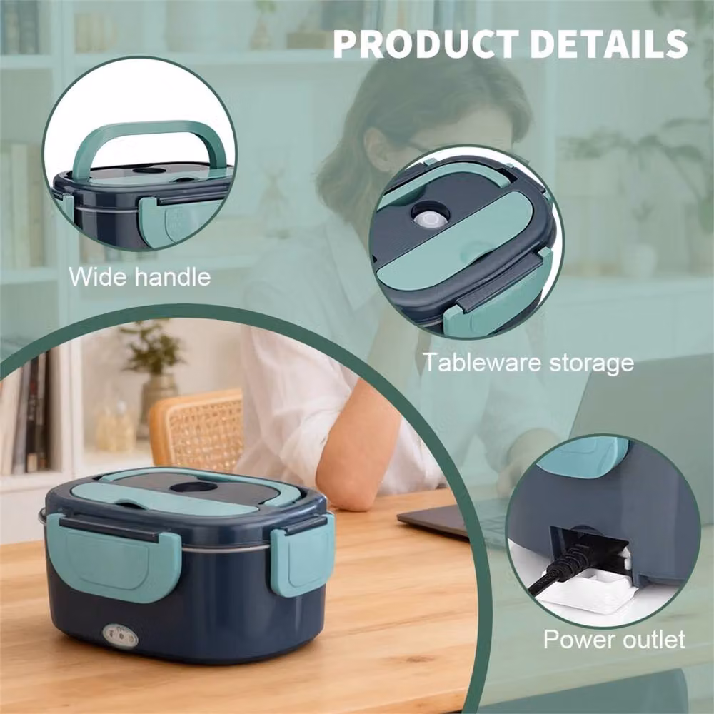 Nordara Portable Electric Lunchbox, 1.5L, Dark Blue – 5