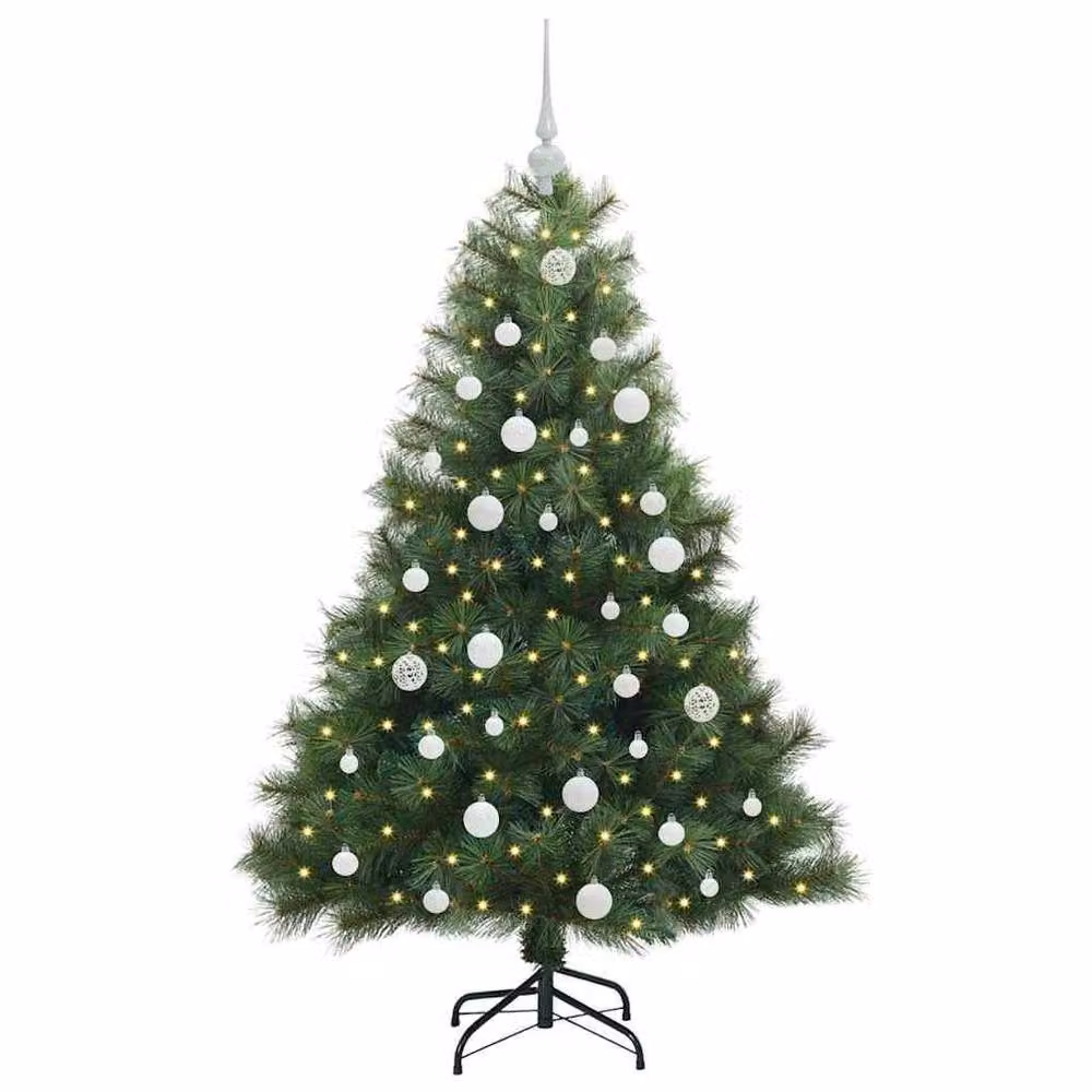 Berkfield Home Artificial Green Christmas Tree with 150 LEDs, Height: 150 cm – 3