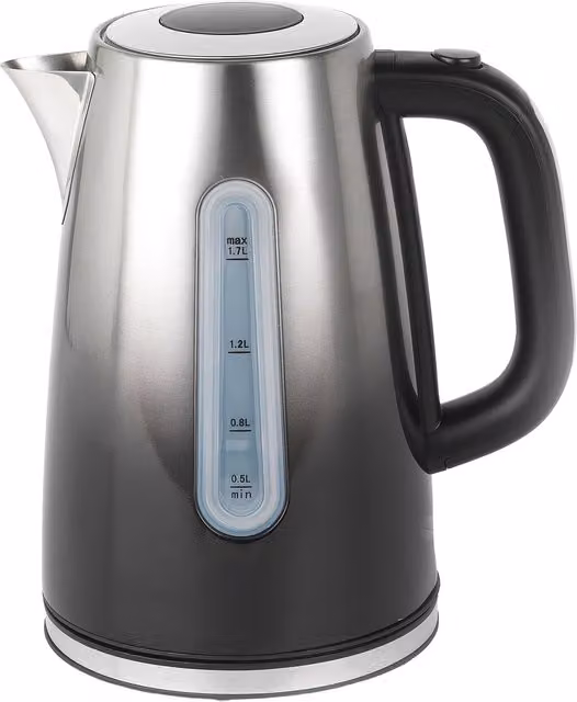 Progress Ombre Kettle in Black with 1.7 l Capacity and Limescale Filter