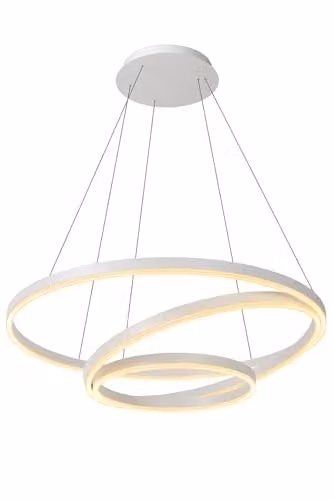 Lucide Triniti Modern LED Pendant Light, White, Diameter: 80 cm