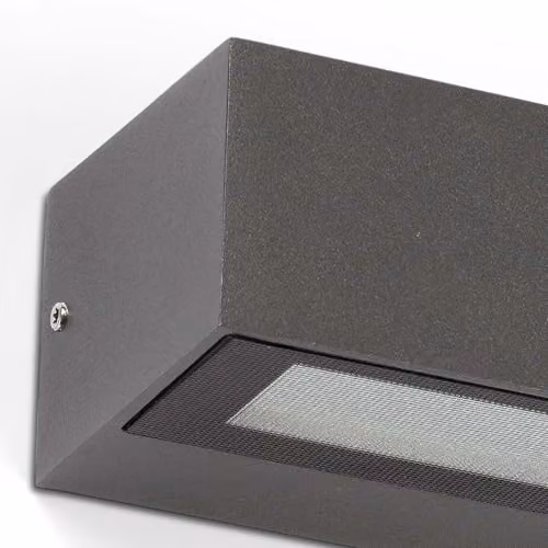 Netlighting Lako Integrated LED Outdoor Wall Light, Grey, 8W, 3000K Warm White, IP65 – 2