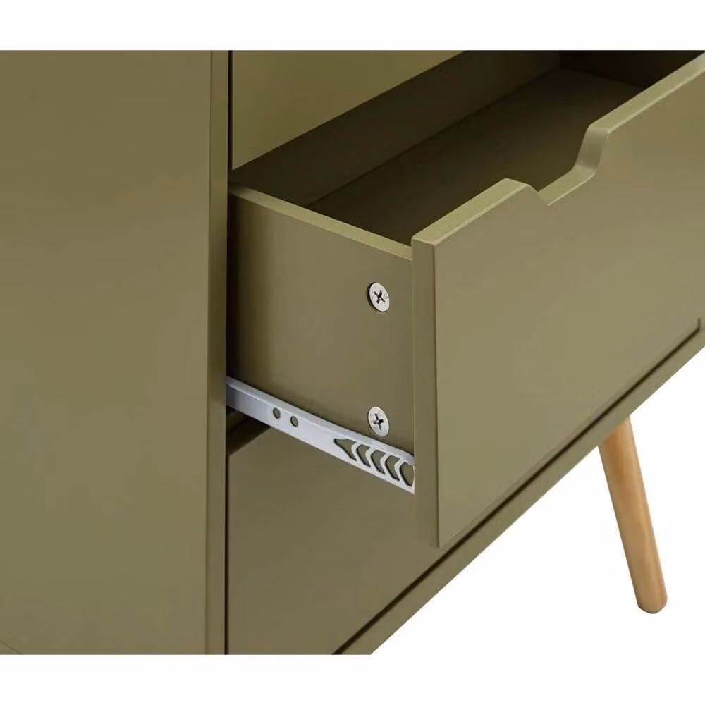 FORGEVIO Scandinavian Style Lacquered Chest of Drawers in Green – 2