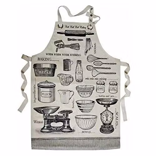 Ulster Weavers Baking Black and Multicolour Oil Cloth Apron