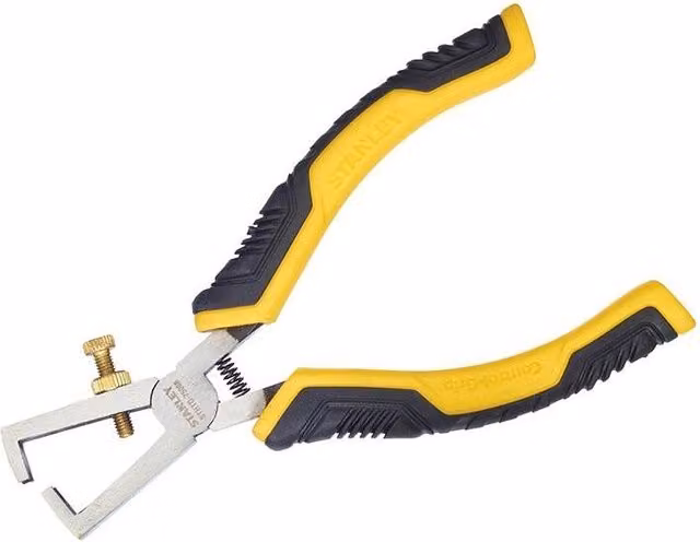 Stanley Controlgrip Wire Strippers, Hardened Steel, Yellow and Multicolour, 150mm