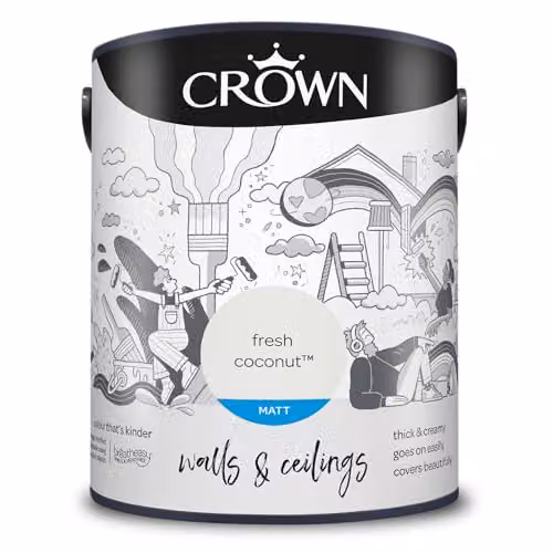 Crown Matt Emulsion White 5l – 2