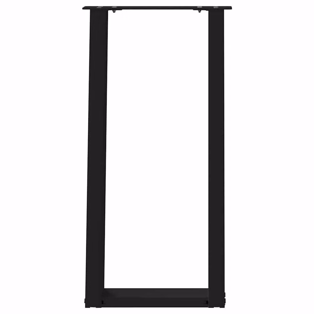 Berkfield Home Modern U-Shaped Console Table Legs, 2 Pieces, Black Steel, W: 38 cm, H: 72-73 cm – 4
