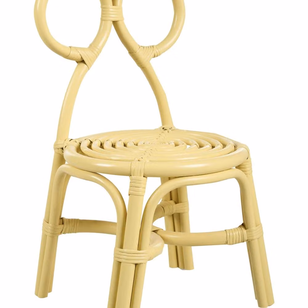 Wyld Haus Kids Rattan Chair in Yellow – 2