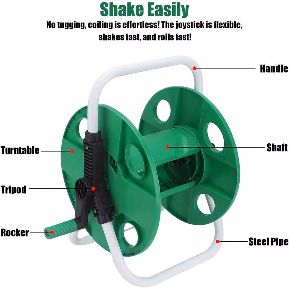 SPETLEK Portable Garden Hose Reel Trolley in Green – 2