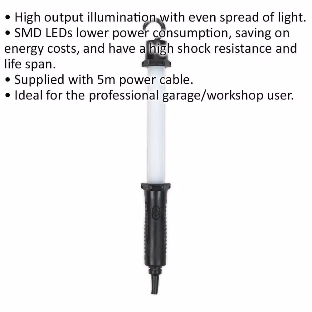 Loops High Output Illumination LED Lead Light with 5m Power Cable, 5W SMD, IP54 Rated, Multicolour and Cool White – 2