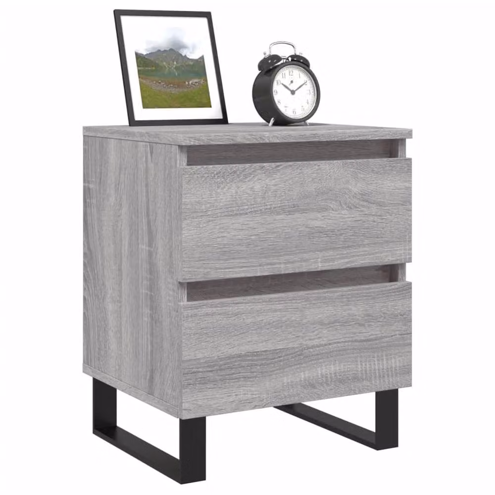 Berkfield Home Grey Sonoma Bedside Cabinet W/D/H: 40 x 35 x 50 cm – 3