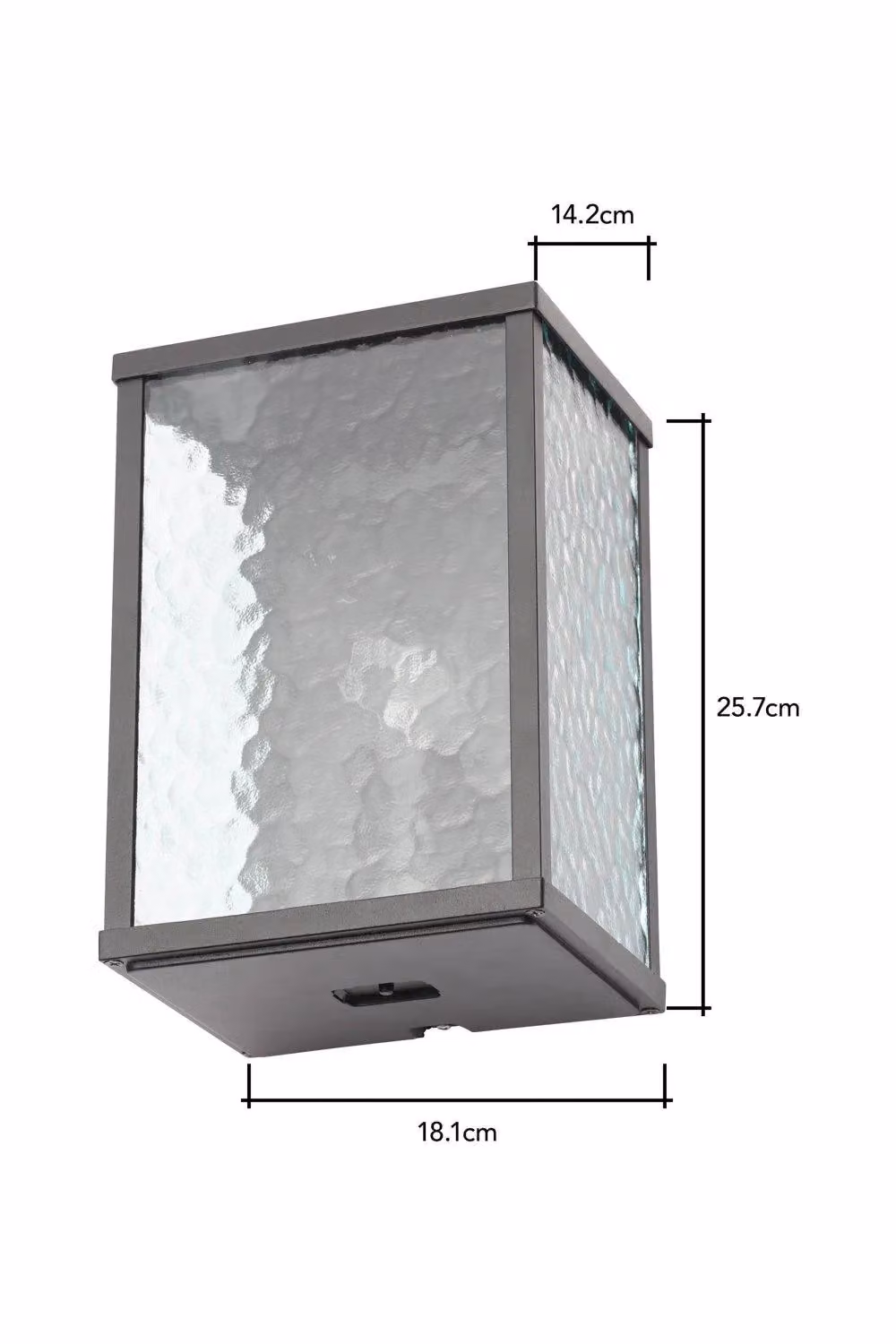 BHS Lighting Douglas Modern Rectangular Outdoor Wall Light in Black – 4