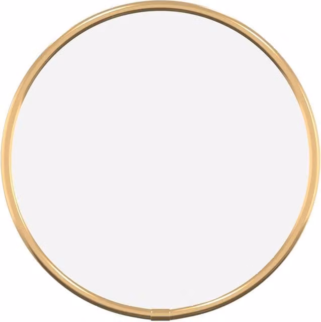 Berkfield Home Round Gold Wall Mirror, Diameter: 20 cm