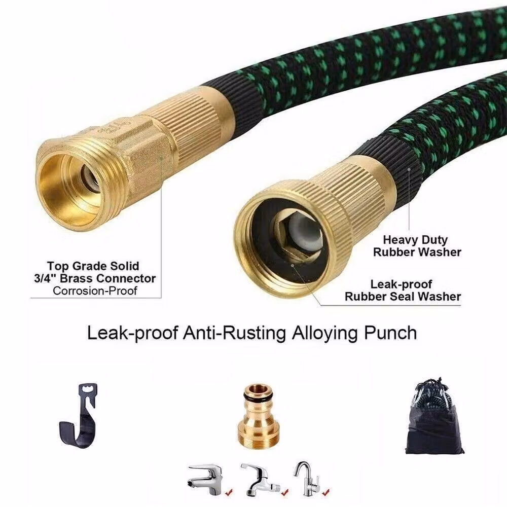 Nordara Heavy Duty Flexible Expandable Garden Magic Water Hose Pipe, Multicolour, 30.48 m – 3