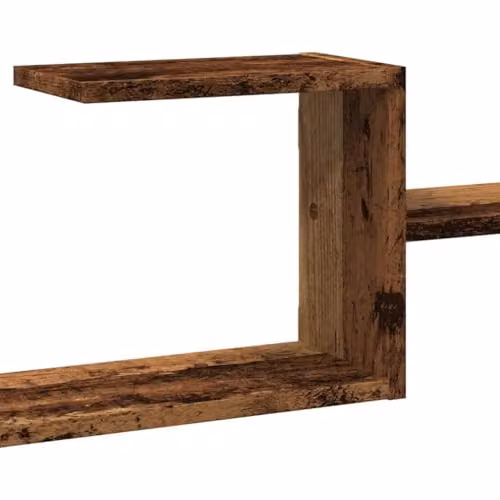 vidaXL Rustic Old Wood Wall Shelf, Brown, W/D/H: 104 x 15 x 49 cm – 3