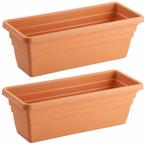 Storm Trading Group Ascot Brown Plastic Planter Trough – 2