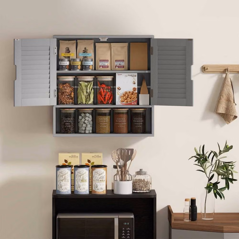 Wyld Haus Zilikane Wall Mounted Bathroom Cabinet Grey W/D/H: 60 x 20 x 60 cm – 5