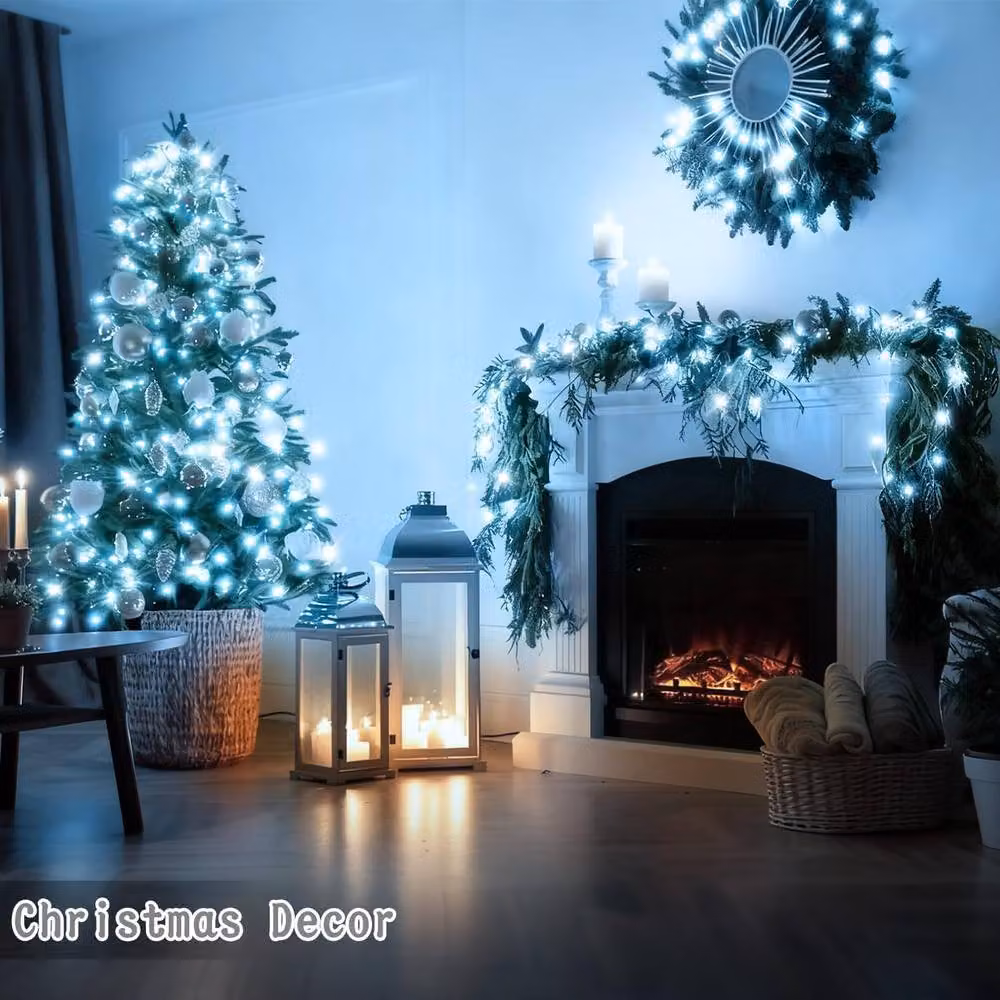 Garwarm White LED Christmas Fairy String Lights for Outdoor Use – 5