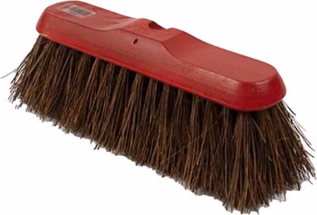 Universal Textiles Red Dyed Stiff Bassine Sweeping Broom Head, 27.9 cm – 1