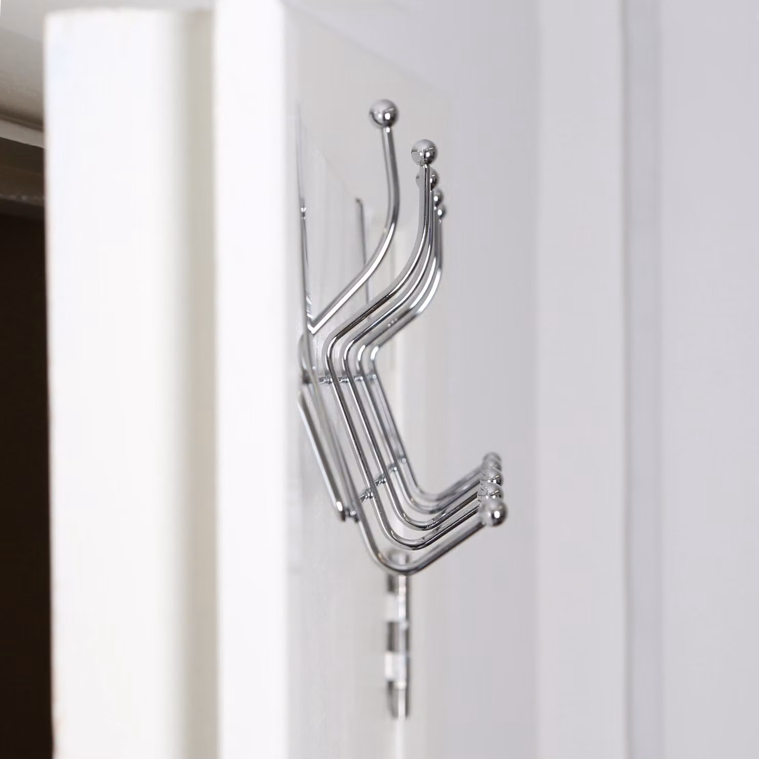 Orsina 10 Hook Over Door Metal Hanger in Silver – 2