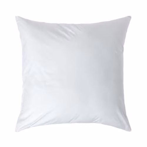 Homescapes White Egyptian Cotton Percale Pillowcase with Zip, W/D/H: 40 x 40 x 0 cm – 1