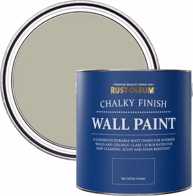 Rust-Oleum Tanglewood Grey Matt Chalky Wall Paint, 2.5L – 1