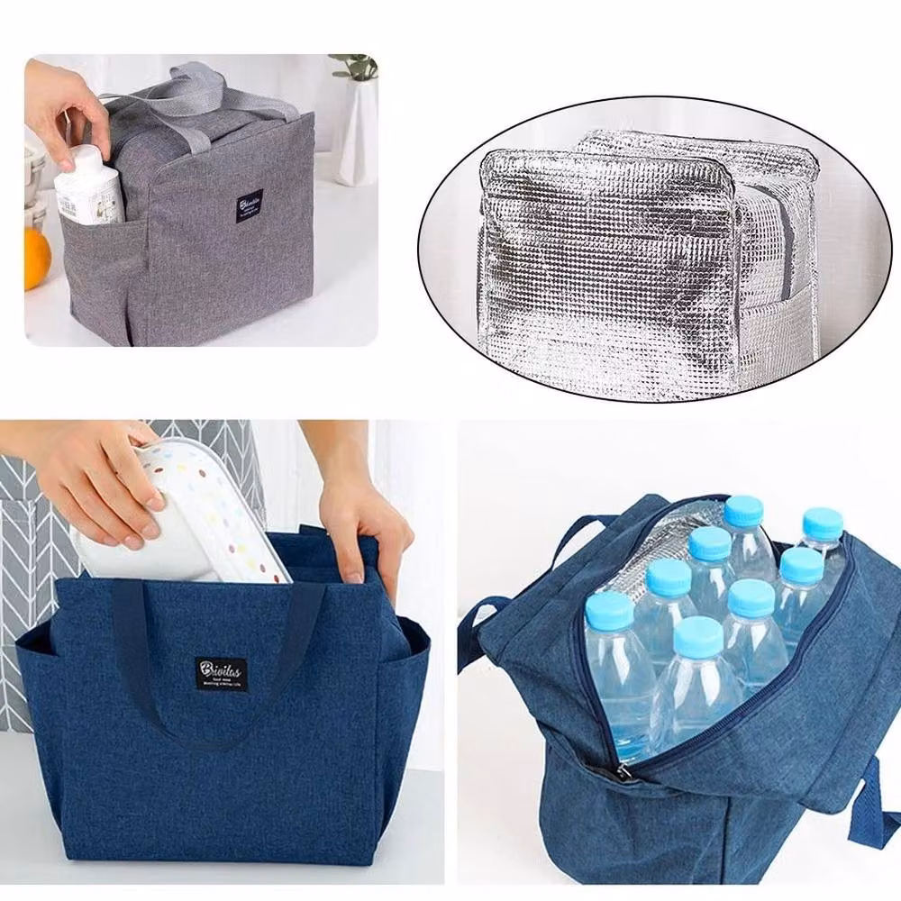 NESTLUNE Blue Insulated Thermal Lunch Bag, BPA Free, W: 100 cm, H: 15 cm – 2