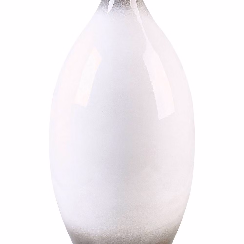 Wyld and Coco Black and White Ceramic Round Tabletop Vase, Height: 46 cm, Width: 21 cm, Depth: 21 cm – 2