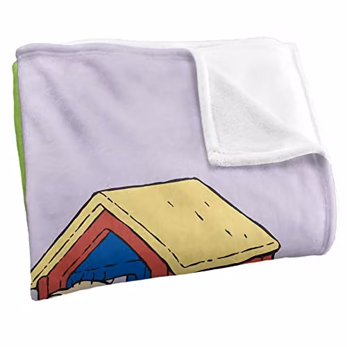 LOGOVISION White Fluffy Fleece Throw Blanket, W/D/H: 152 x 127 cm – 2