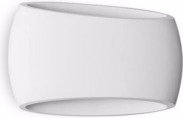 First Choice Lighting Sophia White Plaster E27 Up and Down Wall Light