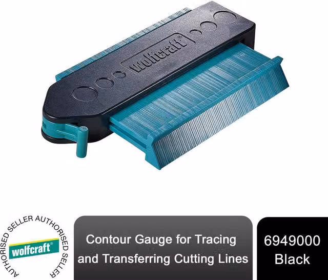 Wolfcraft Contour Gauge in Black and Multicolour