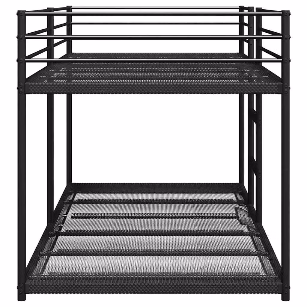 Berkfield Home Metal Bunk Bed in Black, W/D/H: 90 x 200 cm – 4
