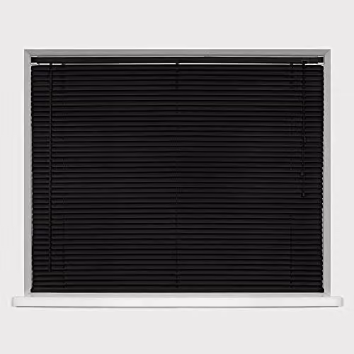 Caecus Black PVC Venetian Blinds, Width: 210 cm, Drop: 150 cm – 2