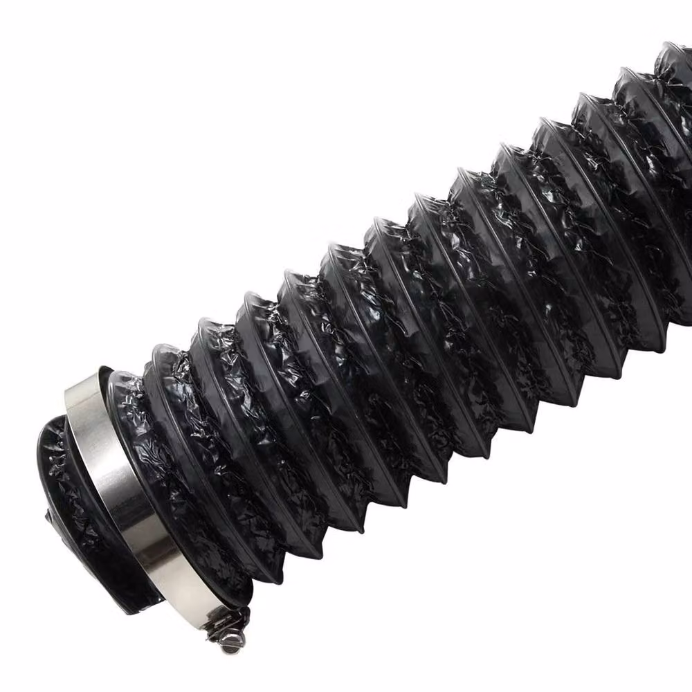 SPETLEK Black Aluminium and PVC Flexible Ventilation Air Ducting Pipe – 3