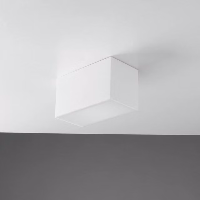 Netlighting White Paintable Plaster Surface Mounted Ceiling Light with E14 Base