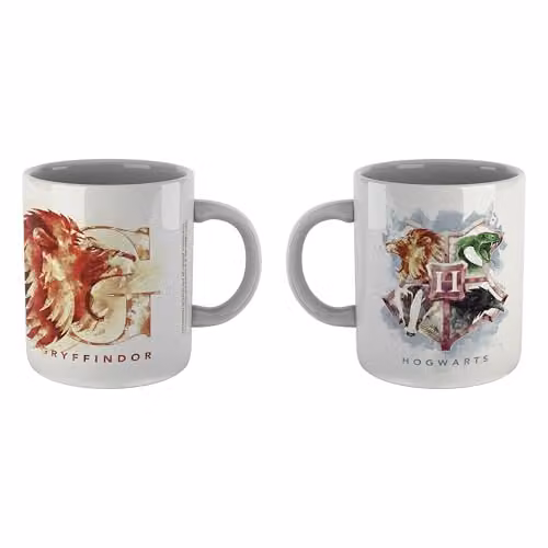 Zavvi Harry Potter Gryffindor Ceramic Mug in Multicolour and White