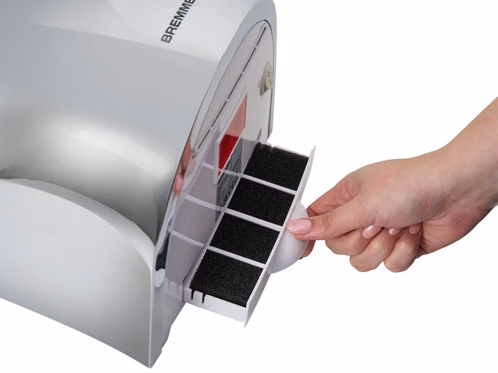 Bremmer Aero Blade Compact Wall Mounted Hand Dryer in Metallic Silver – 6