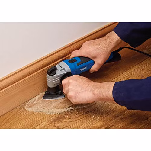Draper 78429 230V Quick Change Oscillating Multi-Tool, 300W, Blue and Black