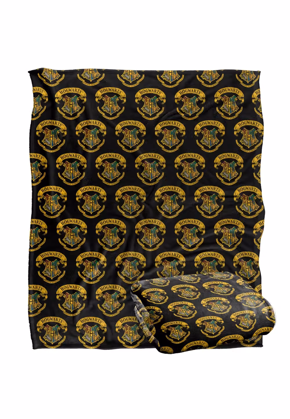 Logovision Harry Potter Hogwarts Crest Super Soft Fleece Throw Blanket, White and Multicolour, W/D/H: 152 x 127 x 1 cm – 2